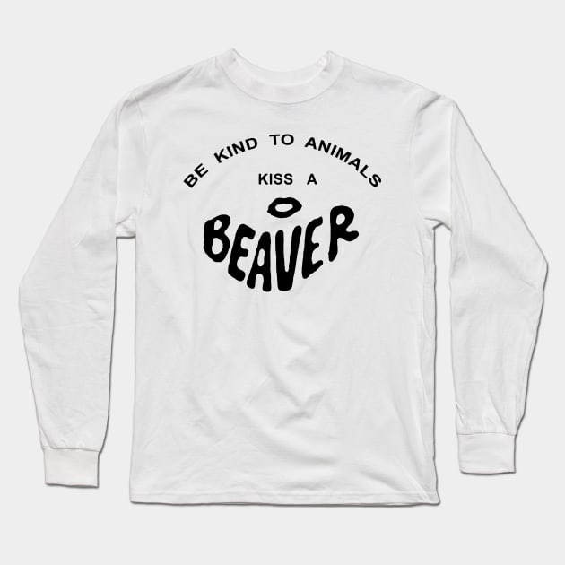 BEAVER Long Sleeve T-Shirt by TheCosmicTradingPost